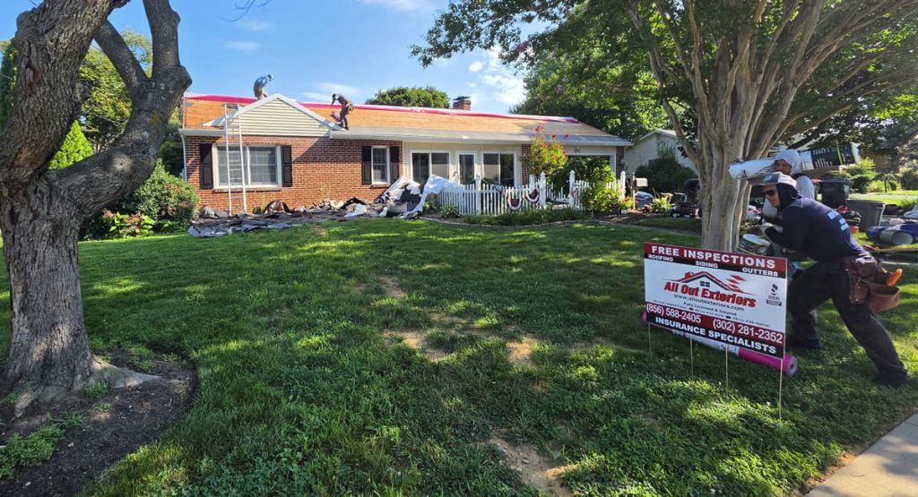 Installing new roof in Middletown, DE