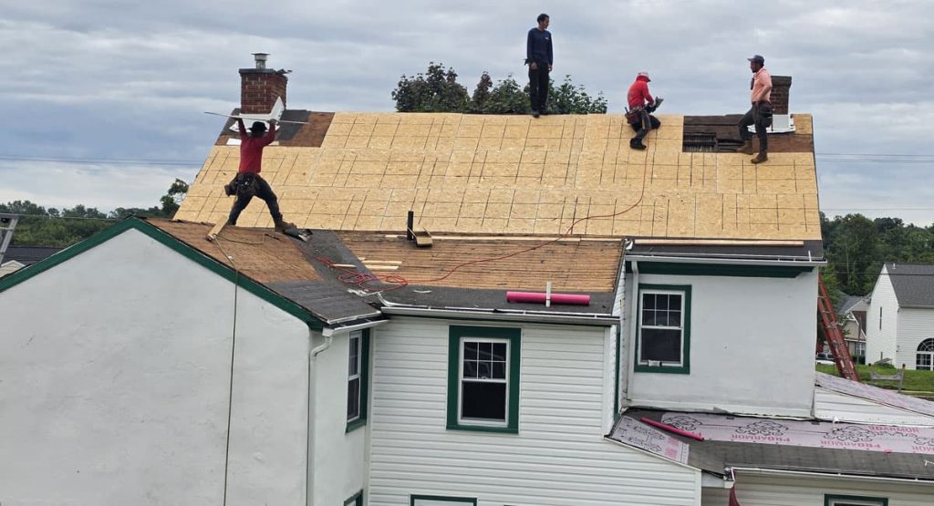 Fixing old roof in Marcus Hook, PA