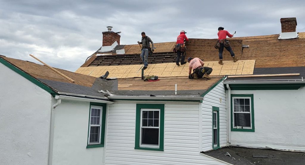 Fixing old roof in Marcus Hook, PA