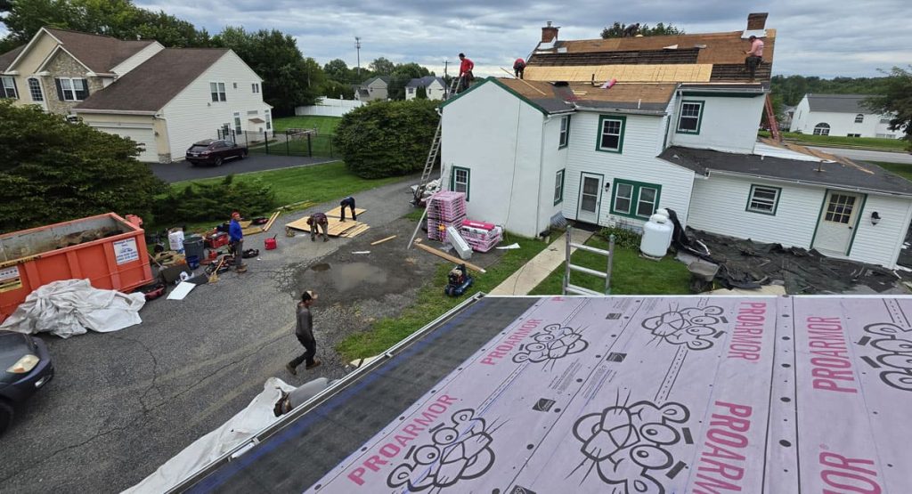 Fixing old roof in Marcus Hook, PA