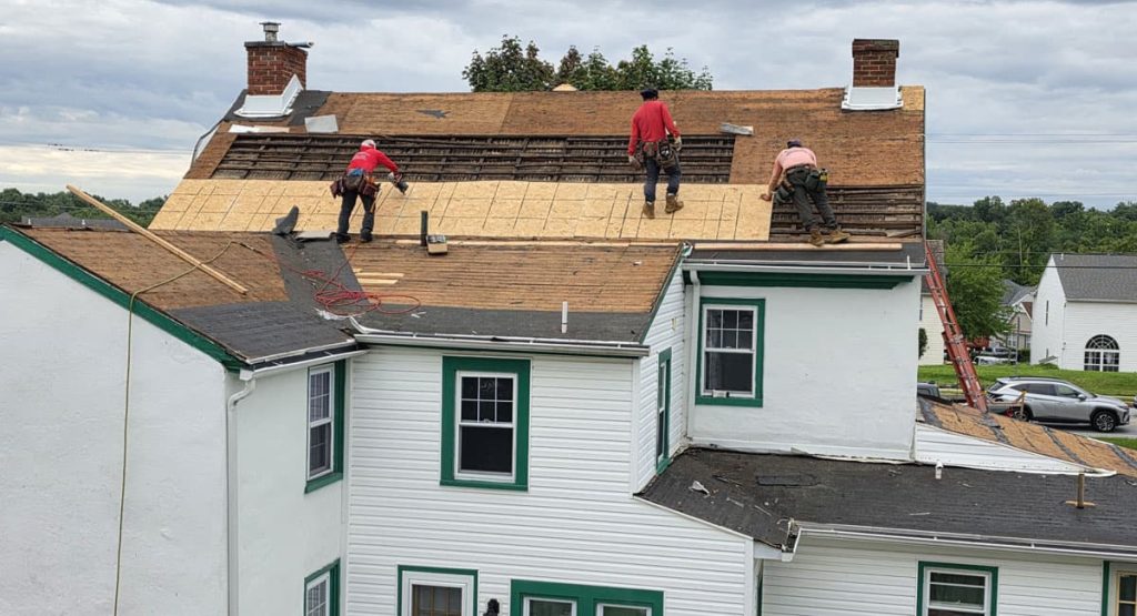 Fixing old roof in Marcus Hook, PA