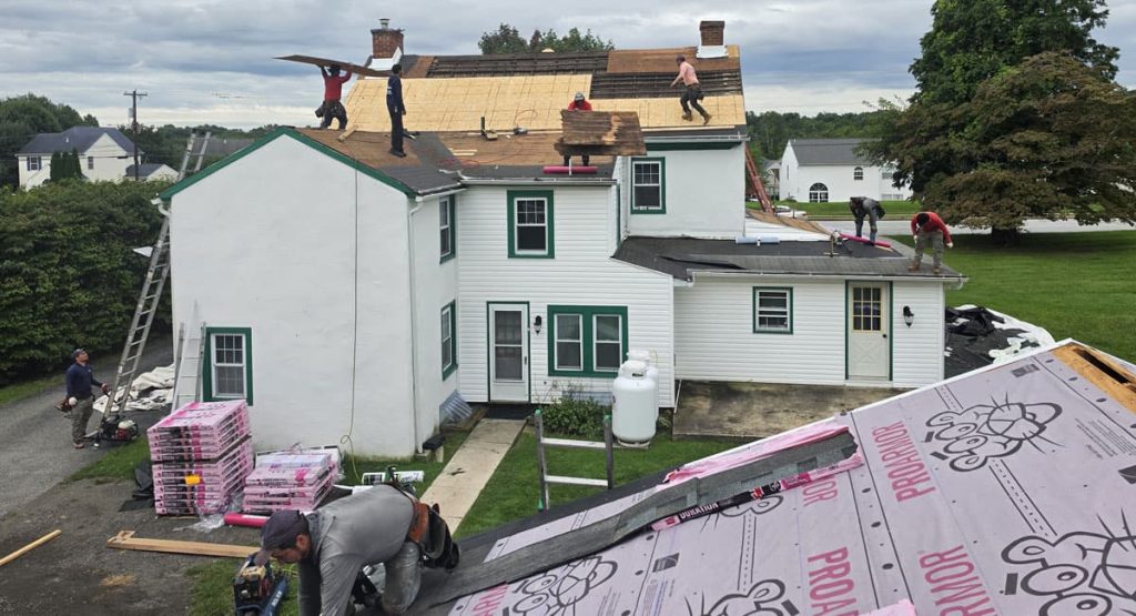 Fixing old roof in Marcus Hook, PA