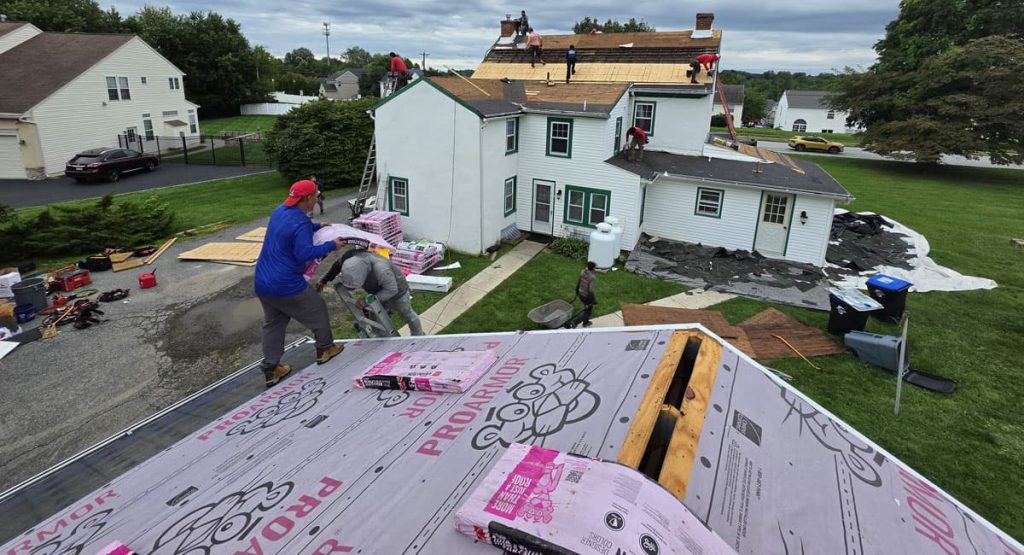 Fixing old roof in Marcus Hook, PA