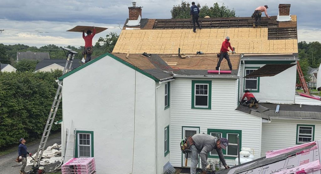 Fixing old roof in Marcus Hook, PA