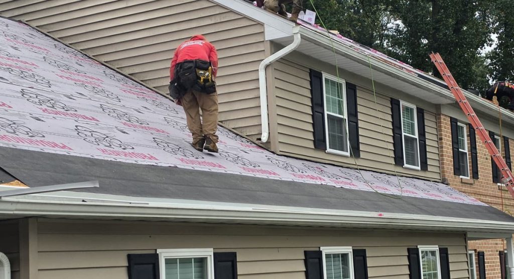 Installing new roof in Malvern, PA