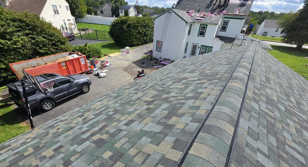 New Evergreen Mist colored roof in Marcus Hook, PA