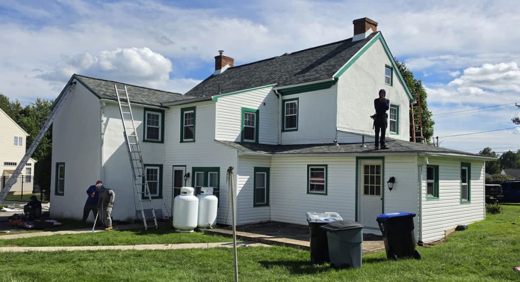 New Evergreen Mist colored roof in Marcus Hook, PA