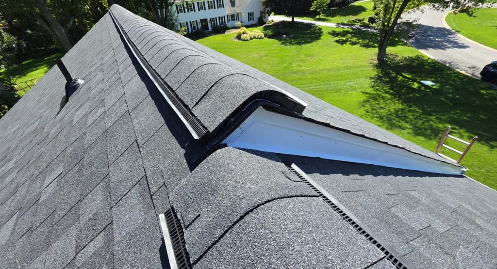 New Onyx Black colored roof in Malvern, PA