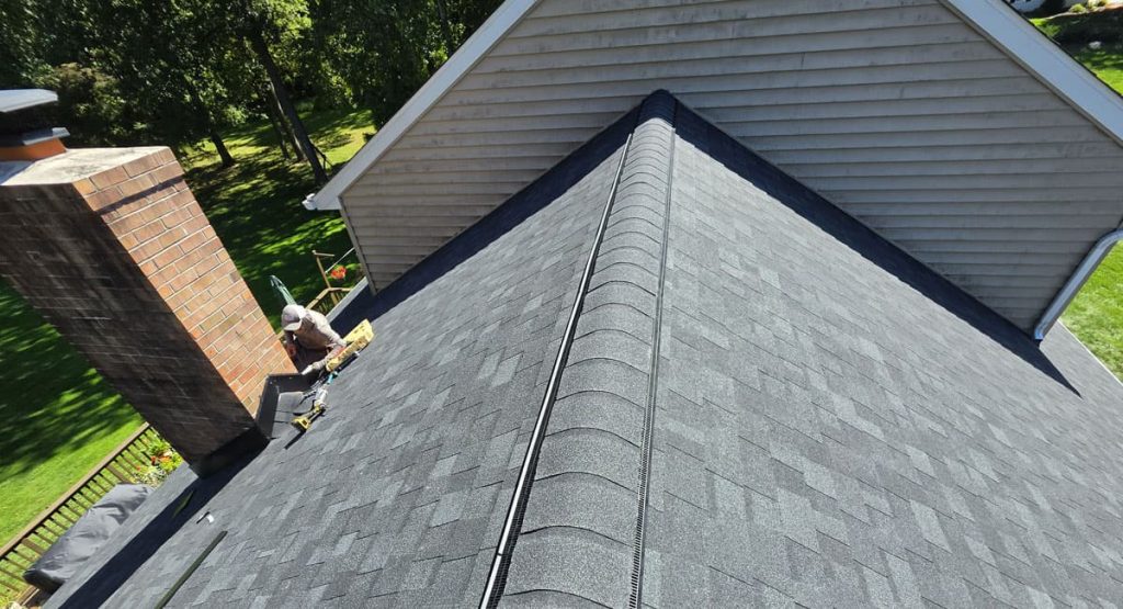 New Onyx Black colored roof in Malvern, PA