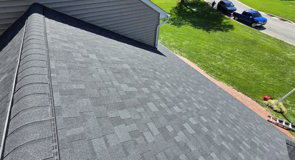 New Onyx Black colored roof in Malvern, PA