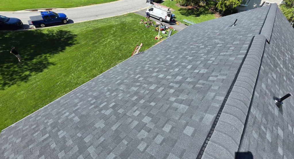 New Onyx Black colored roof in Malvern, PA