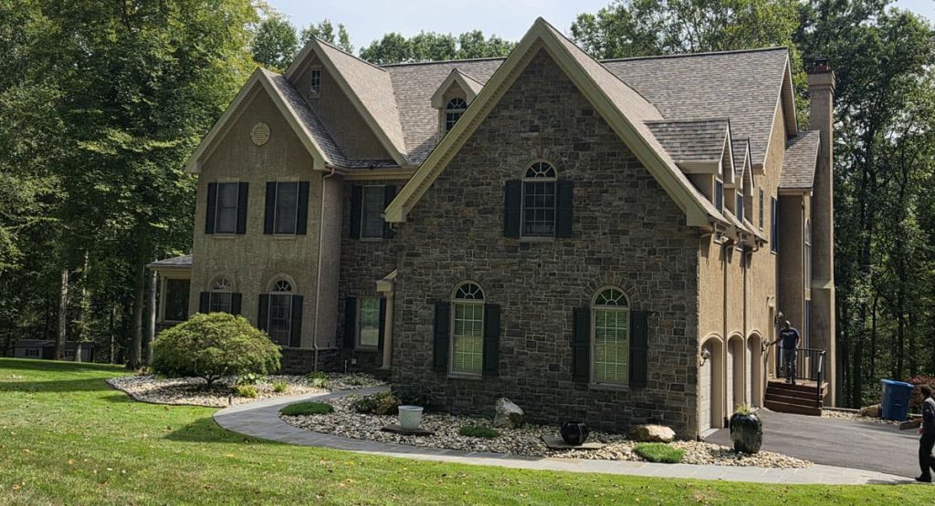 New Sand Dune colored roof in Landendberg, PA