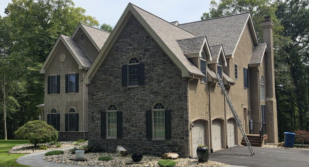 New Sand Dune colored roof in Landendberg, PA