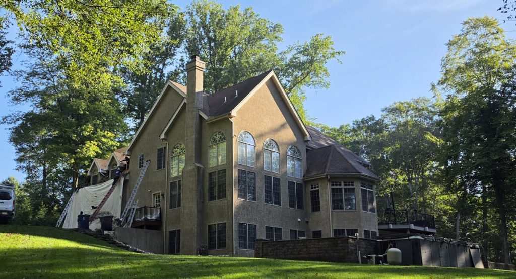 New Sand Dune colored roof in Landendberg, PA